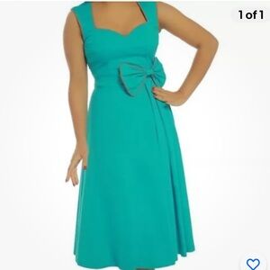 LINDY BOP GRACE BOW DRESS MEDIUM VINTAGE PINUP ROCKABILLY